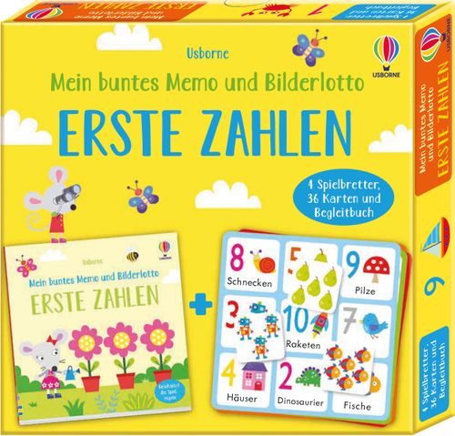 Cover des Buches Mein buntes Memo und Bilderlotto: Erste Zahlen von Kate Nolan