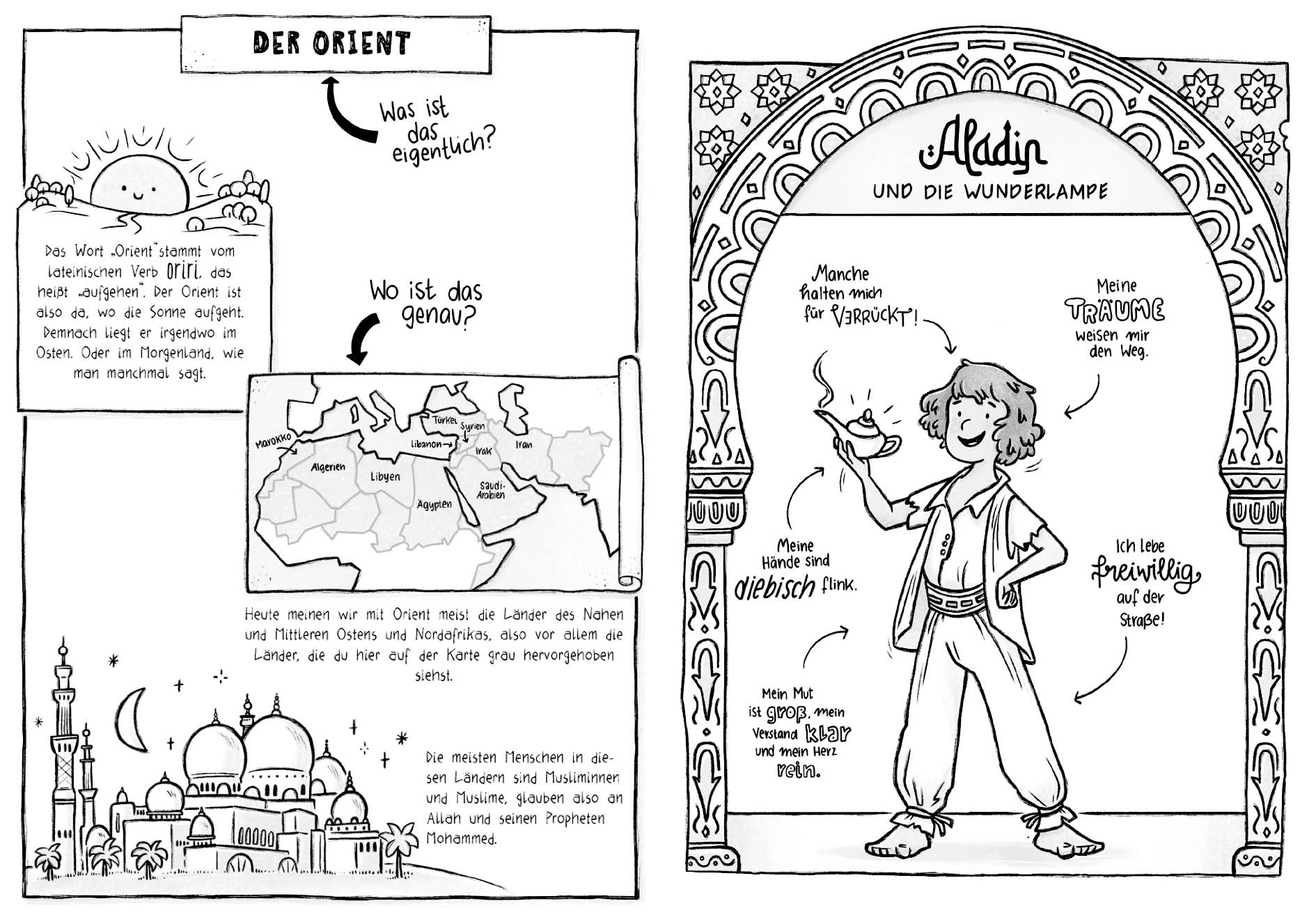 Cover des Buches Ich, Aladin, und die Helden aus 1001 Nacht – Live aus dem Orient von Frank Schwieger