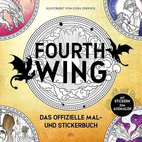 Cover des Buches Fourth Wing: Das offizielle Mal- und Stickerbuch von 