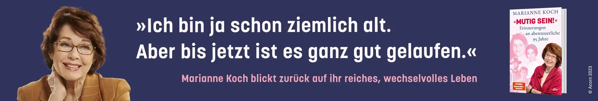 Banner zum Buch "Mutig sein" von Marianne Koch
