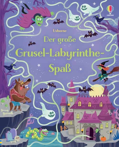 Cover des Buches Der große Grusel-Labyrinthe-Spaß von 