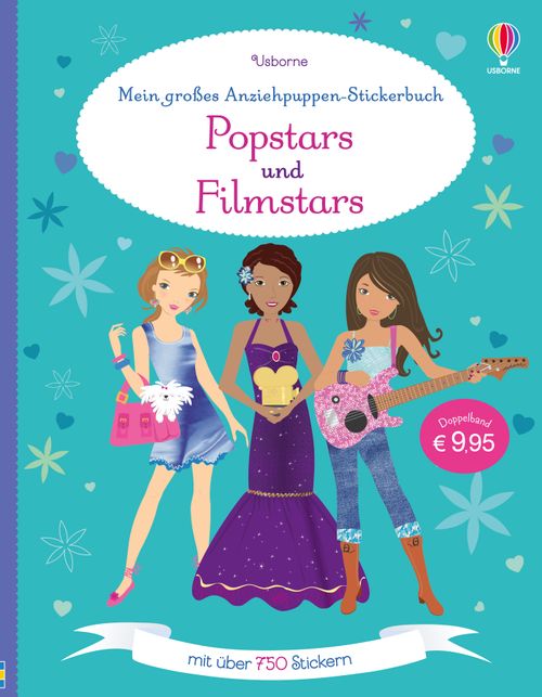 Cover des Buches Mein großes Anziehpuppen-Stickerbuch: Popstars und Filmstars von 