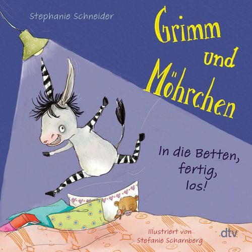 Cover des Buches Grimm und Möhrchen – In die Betten, fertig, los!  von Stephanie Schneider