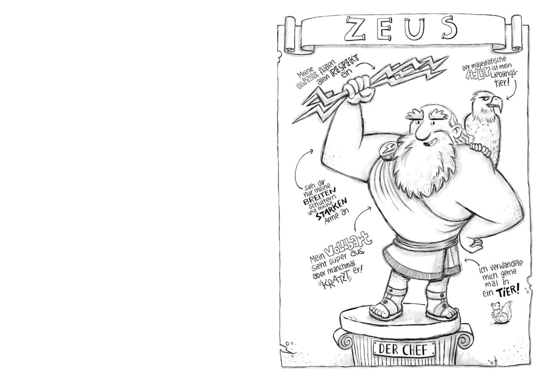 Cover des Buches Ich, Zeus, und die Bande vom Olymp – Götter und Helden erzählen griechische Sagen von Frank Schwieger