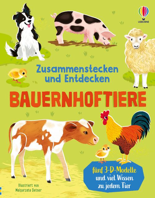 Cover des Buches Zusammenstecken und Entdecken: Bauernhoftiere von 