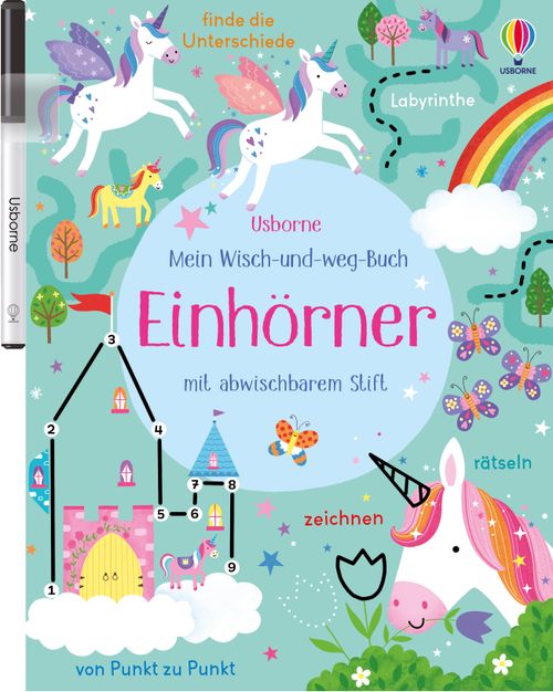 Cover des Buches Mein Wisch-und-weg-Buch: Einhörner von Kirsteen Robson