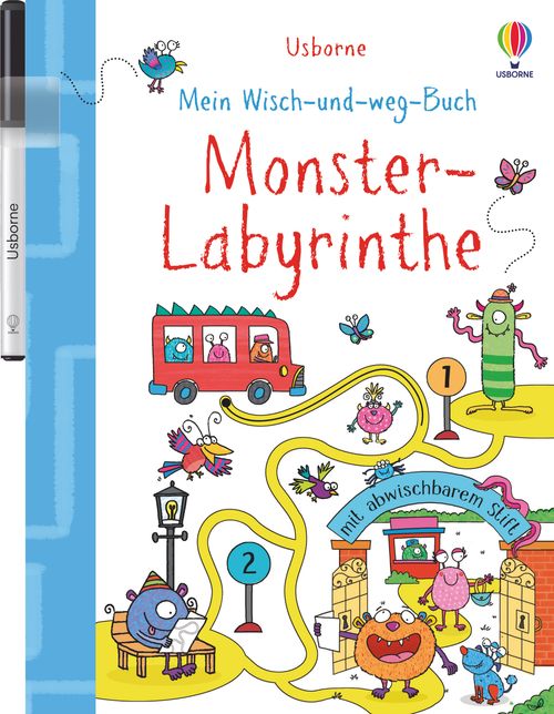 Cover des Buches Mein Wisch-und-weg-Buch: Monster-Labyrinthe von Jane Bingham
