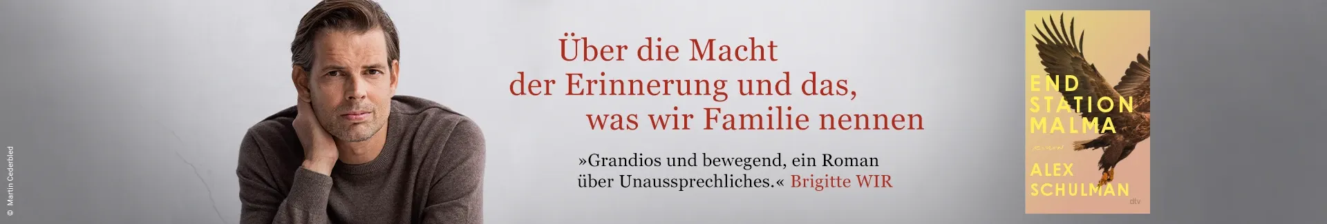 Buch Endstation Malma, Foto von Autor Alex Schulman und Text Über die Macht der Erinnerung und das, was wir Familie nennen.
