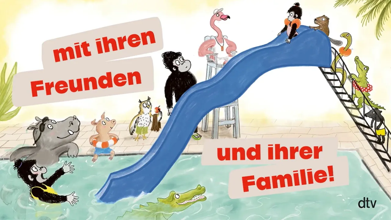 Trailer mit Illustrationen aus dem Buch Milla Gorilla