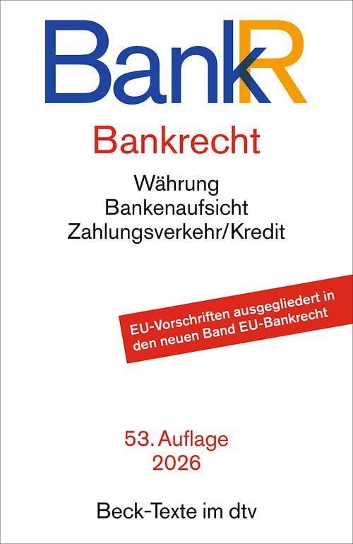 Cover des Buches Bankrecht von 
