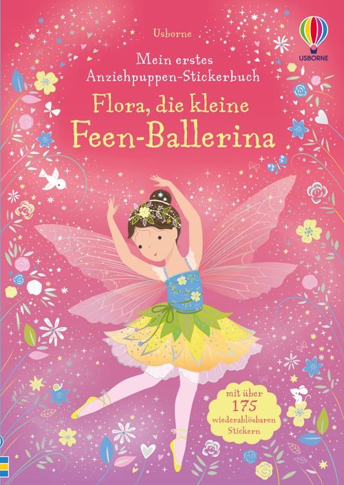 Cover des Buches Mein erstes Anziehpuppen-Stickerbuch: Flora, die kleine Feen-Ballerina von 