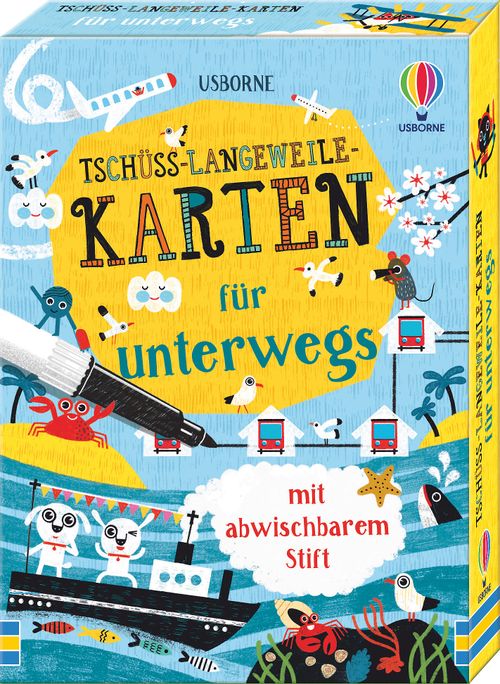 Cover des Buches Tschüss-Langeweile-Karten für unterwegs von 