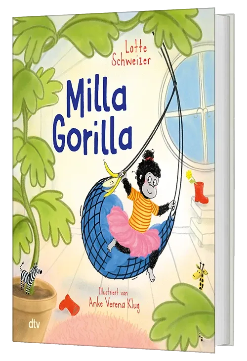 3D-Cover des Buches Milla Gorilla von Lotte Schweizer