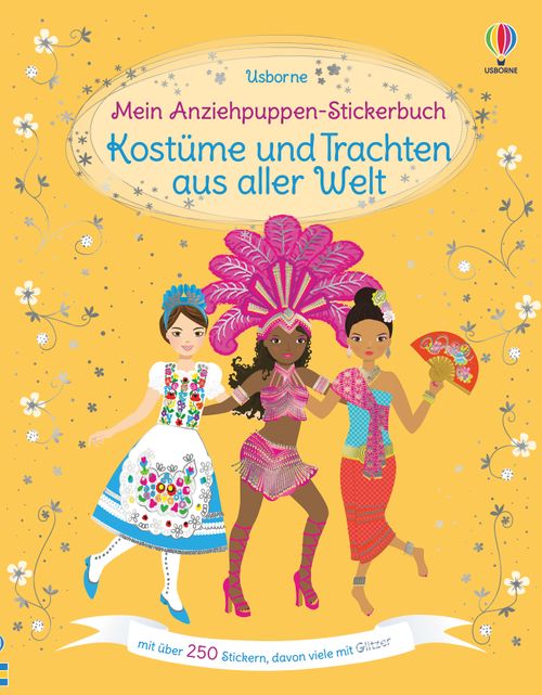 Cover des Buches Mein Anziehpuppen-Stickerbuch: Kostüme und Trachten aus aller Welt von 