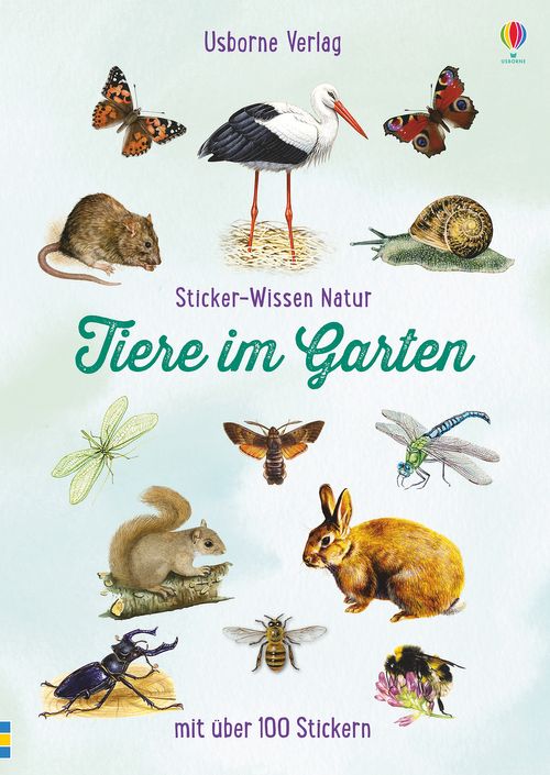 Cover des Buches Sticker-Wissen Natur: Tiere im Garten von 