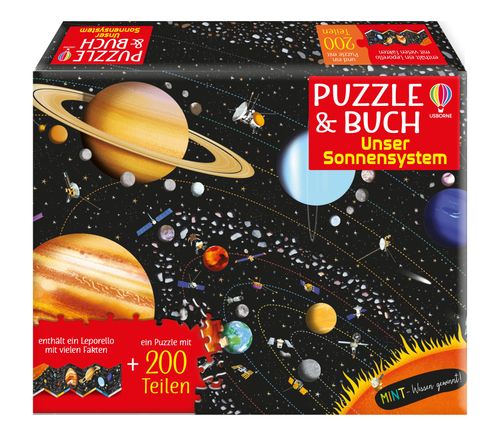 Cover des Buches MINT - Wissen gewinnt! Puzzle & Buch: Unser Sonnensystem von 
