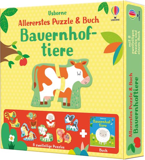 Cover des Buches Allererstes Puzzle & Buch: Bauernhoftiere von Matthew Oldham