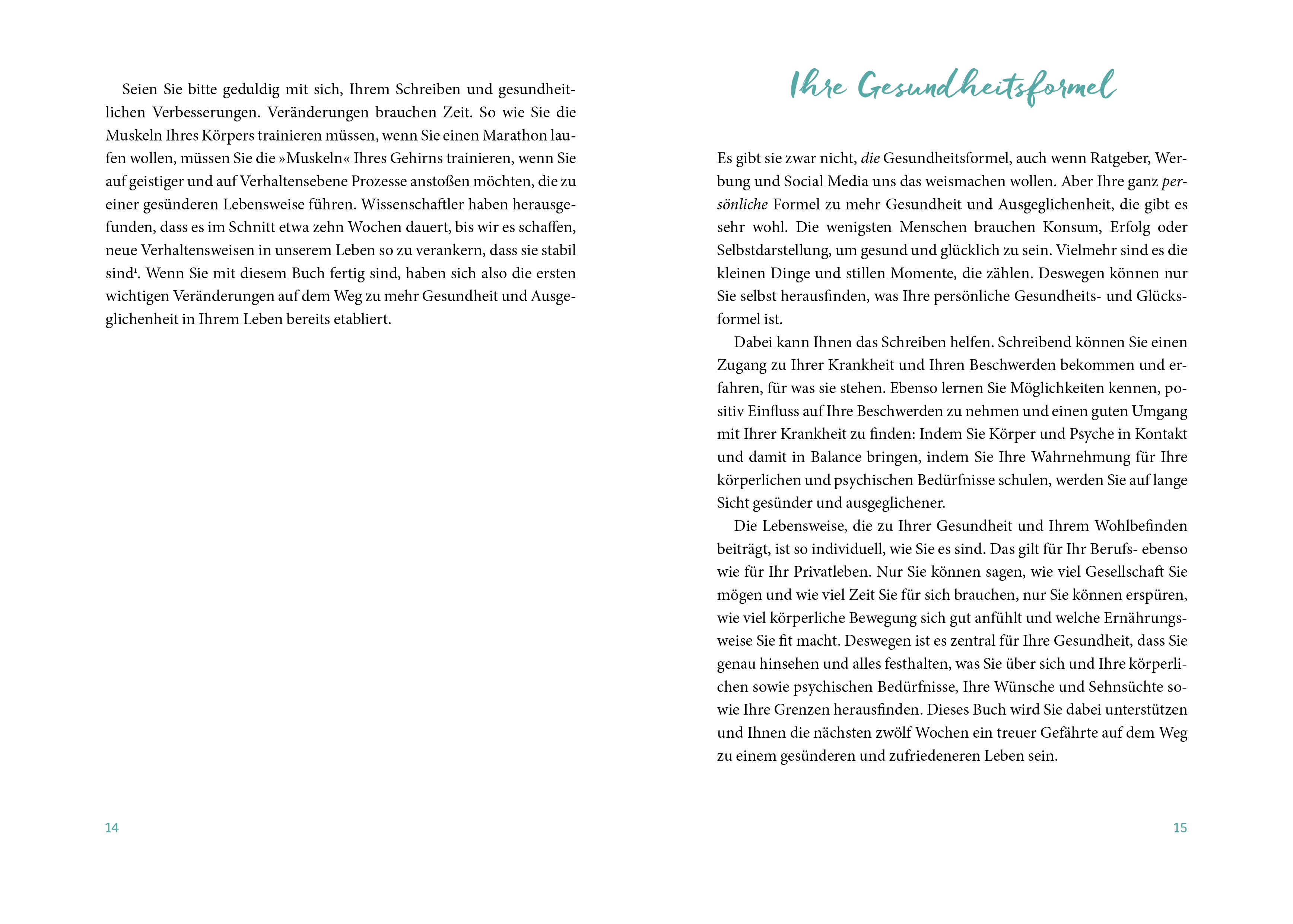 Ich schreibe mich gesund
