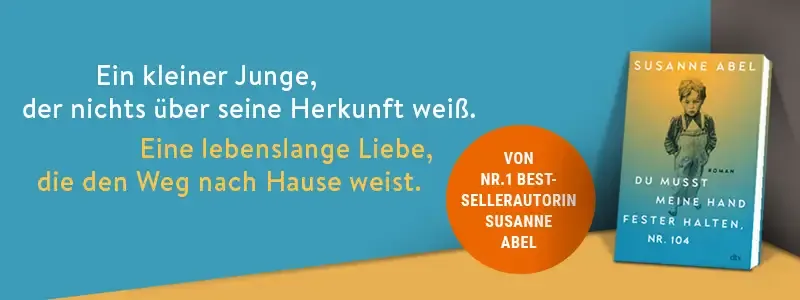 Buch Du musst meine Hand fester halten, Nr. 104, Text: Ein kleiner Junge, der nichts über seine Herkunft weiß. Eine lebenslange Liebe, die den Weg nach Hause weist.