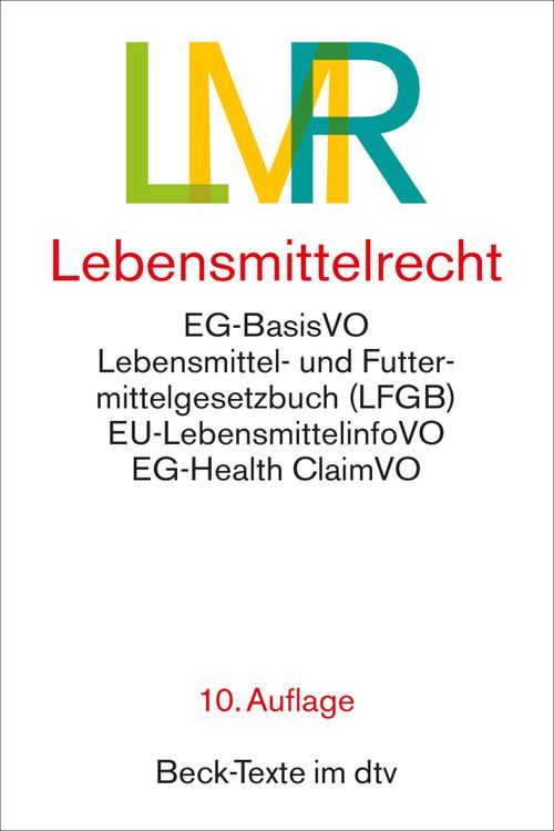 Cover des Buches Lebensmittelrecht von 