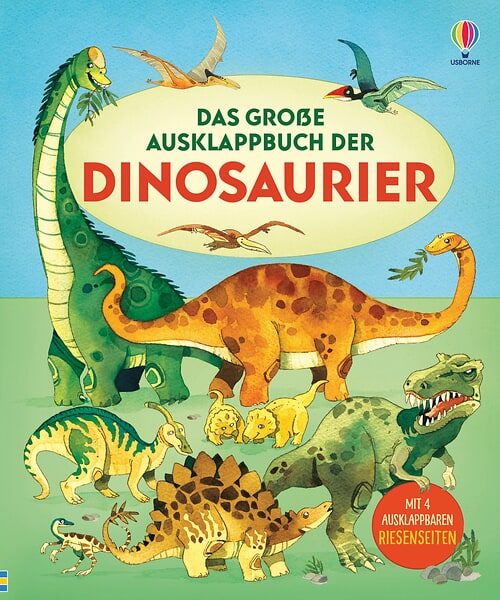 Cover des Buches Das große Ausklappbuch der Dinosaurier von Alex Frith