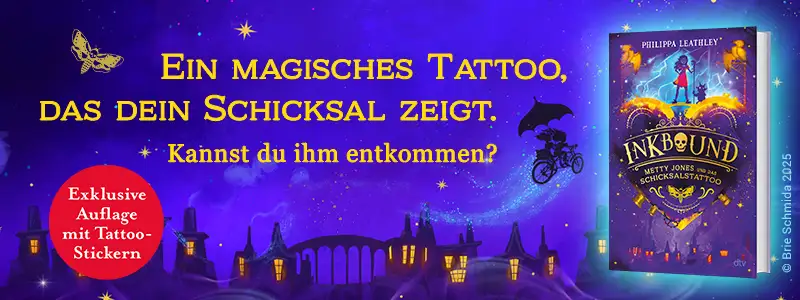Inkbound von Philippa Leathley. Ein magisches Tattoo, das dein Schicksal zeigt. Kannst du ihm entkommen?