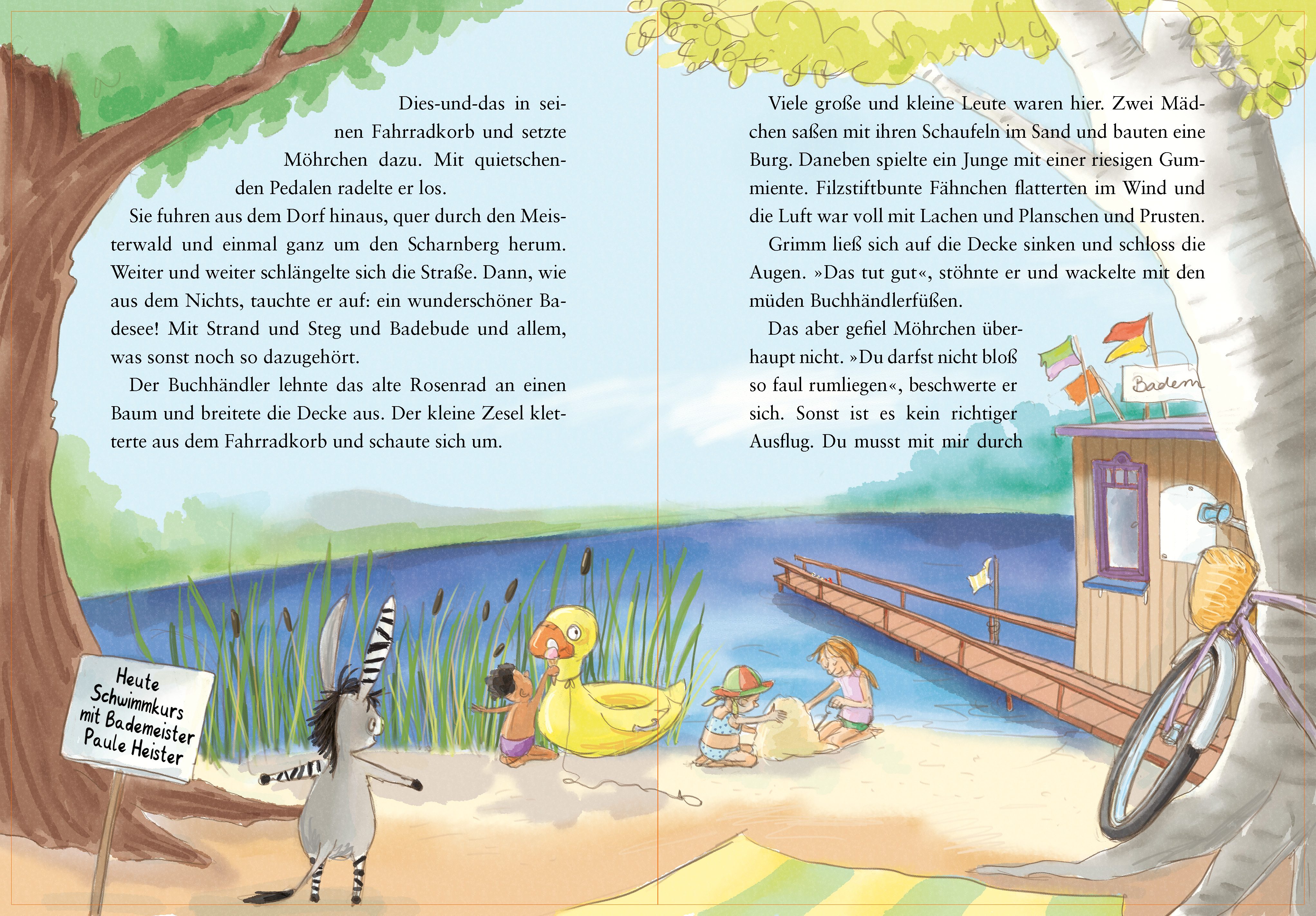 Cover des Buches Grimm und Möhrchen – Frühling, Sommer, Herbst und Zesel von Stephanie Schneider