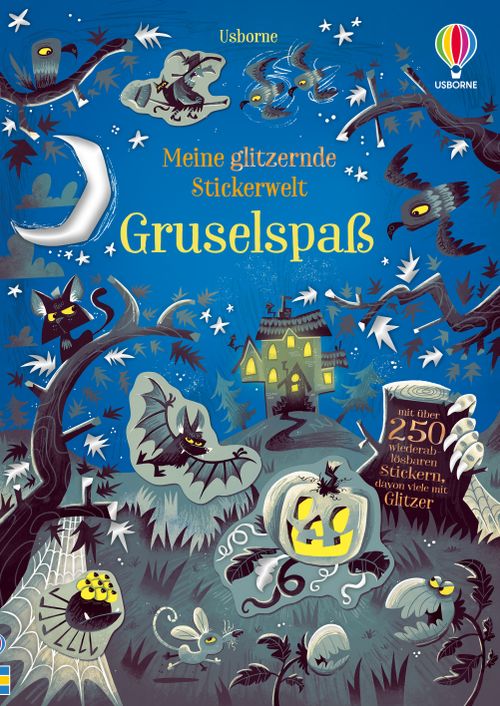 Cover des Buches Meine glitzernde Stickerwelt: Gruselspaß von 