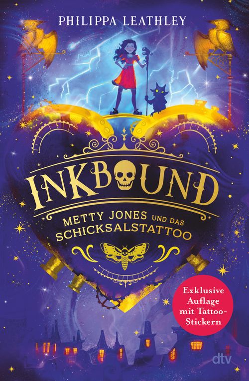 Cover des Buches Inkbound – Metty Jones und das Schicksalstattoo von Philippa Leathley