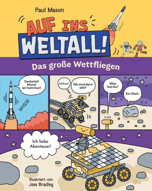 Cover des Buches Auf ins Weltall! – Das große Wettfliegen von Paul  Mason