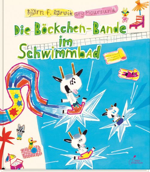 Cover des Buches Die Böckchen-Bande im Schwimmbad von 