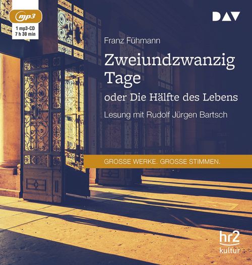 Cover des Buches Zweiundzwanzig Tage oder Die Hälfte des Lebens von 