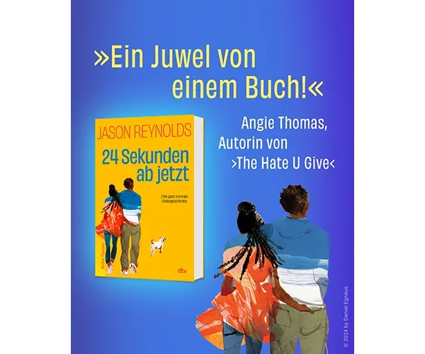 »Ein Juwel von einem Buch!« Angie Thomas, Autorin von ›The Hate U Give‹, über Jason Reynolds Jugendbuch ›24 Sekunden ab jetzt‹