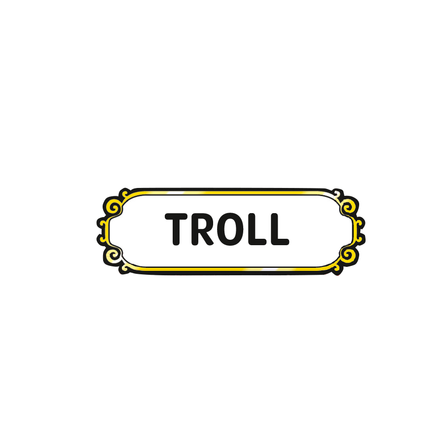 Abbildung mit dem Wort Troll
