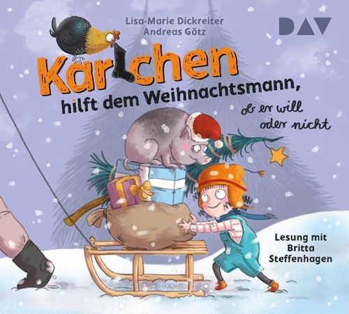 Cover des Buches Karlchen hilft dem Weihnachtsmann, ob er will oder nicht von Lisa-Marie Dickreiter, Andreas Götz
