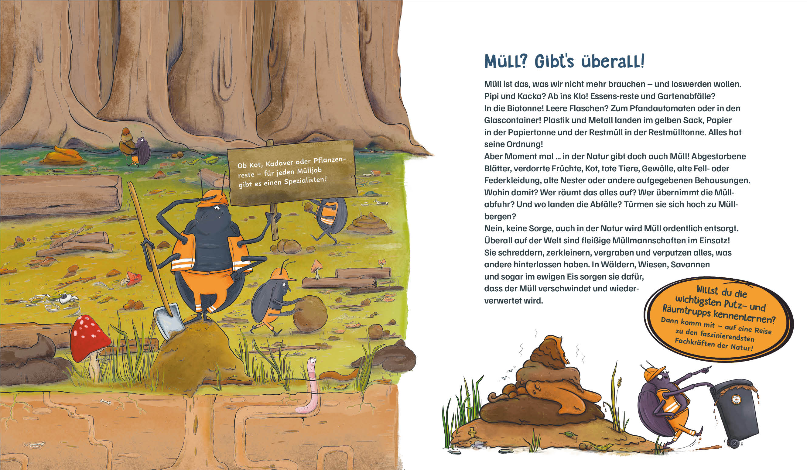 Nature’s Waste Collectors – Everything You Need to Know About Dung Beetles, Earthworms, Vulure and More