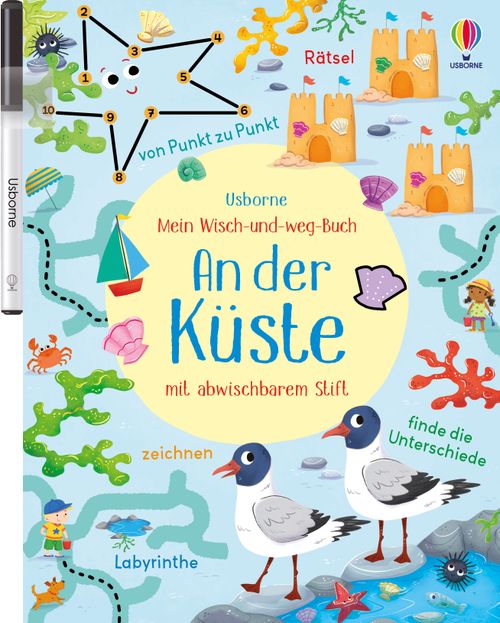 Cover des Buches Mein Wisch-und-weg-Buch: An der Küste von Kirsteen Robson