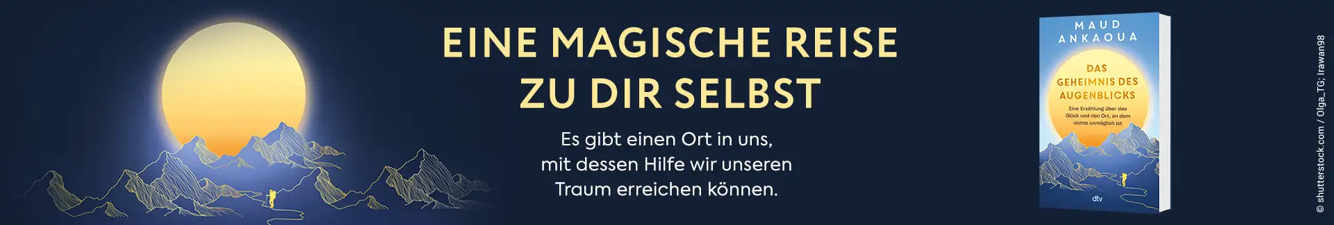 Buch Das Geheimnis des Augenblicks, von der Autorin Maud Ankaoua und Text Eine magische Reise zu sich selbst.