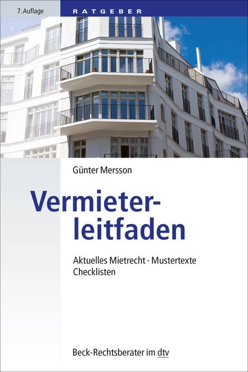 Cover des Buches Vermieterleitfaden von Dr. Günter Mersson