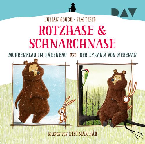 Cover des Buches Rotzhase & Schnarchnase – Möhrenklau im Bärenbau und Der Tyrann von nebenan von Julian Gough