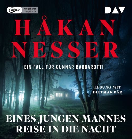 Cover des Buches Eines jungen Mannes Reise in die Nacht. Ein Fall für Gunnar Barbarotti von Håkan Nesser