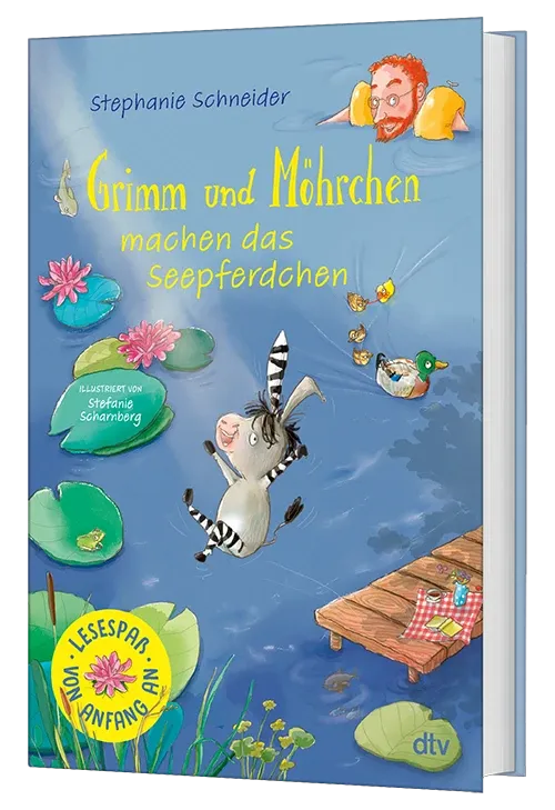 3D-Cover des Buches Grimm und Möhrchen machen das Seepferdchen von Stephanie Schneider und Stefanie Scharnberg