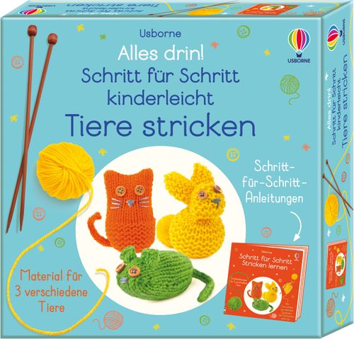 Cover des Buches Alles drin! Schritt für Schritt kinderleicht Tiere stricken von 